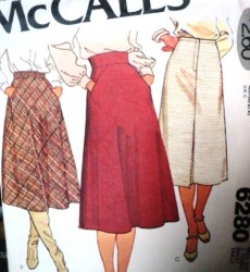 6280 78 FLARE SKIRT BIAS/WAISTBAND OR NOT PATTERN 14 28''WST